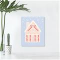 Picture of Blue Gingerbread House _GroupedProduct_Rectangle_Portrait_Canvas_