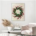 Picture of Holly Wreath _GroupedProduct_Rectangle_Portrait_Canvas_Framed_