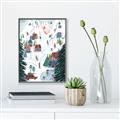 Picture of Winter Ski Resort _GroupedProduct_Rectangle_Portrait_Canvas_Framed_