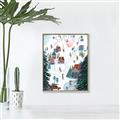 Picture of Winter Ski Resort _GroupedProduct_Rectangle_Portrait_Canvas_Framed_