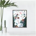 Picture of Winter Ski Resort _GroupedProduct_Rectangle_Portrait_Canvas_Framed_