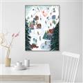 Picture of Winter Ski Resort _GroupedProduct_Rectangle_Portrait_Canvas_Framed_