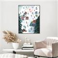 Picture of Winter Ski Resort _GroupedProduct_Rectangle_Portrait_Canvas_Framed_