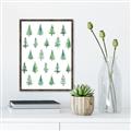Picture of Christmas Trees _GroupedProduct_Rectangle_Portrait_Canvas_Framed_