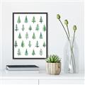 Picture of Christmas Trees _GroupedProduct_Rectangle_Portrait_Canvas_Framed_