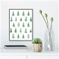 Picture of Christmas Trees _GroupedProduct_Rectangle_Portrait_Canvas_Framed_