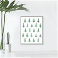 Picture of Christmas Trees _GroupedProduct_Rectangle_Portrait_Canvas_Framed_