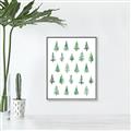 Picture of Christmas Trees _GroupedProduct_Rectangle_Portrait_Canvas_Framed_