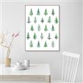 Picture of Christmas Trees _GroupedProduct_Rectangle_Portrait_Canvas_Framed_