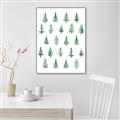 Picture of Christmas Trees _GroupedProduct_Rectangle_Portrait_Canvas_Framed_