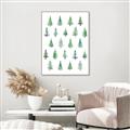Picture of Christmas Trees _GroupedProduct_Rectangle_Portrait_Canvas_Framed_