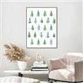 Picture of Christmas Trees _GroupedProduct_Rectangle_Portrait_Canvas_Framed_