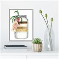 Picture of Holiday Cookies in a Jar _GroupedProduct_Rectangle_Portrait_Canvas_Framed_