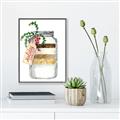 Picture of Holiday Cookies in a Jar _GroupedProduct_Rectangle_Portrait_Canvas_Framed_