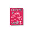 Picture of Cheese and Wine Typography Poster _GroupedProduct_Rectangle_Portrait_Canvas_