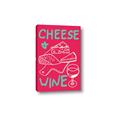 Picture of Cheese and Wine Typography Poster _GroupedProduct_Rectangle_Portrait_Canvas_