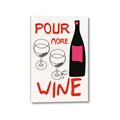 Picture of  Pour More Wine Typography Poster _GroupedProduct_Rectangle_Portrait_Canvas_