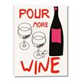 Picture of  Pour More Wine Typography Poster _GroupedProduct_Rectangle_Portrait_Canvas_