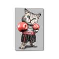 Picture of Boxing cat _GroupedProduct_Rectangle_Portrait_Canvas_