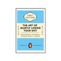 Picture of The Art of Shit Losing Typography Poster _GroupedProduct_Rectangle_Portrait_Canvas_Framed_