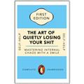 Picture of The Art of Shit Losing Typography Poster _GroupedProduct_Rectangle_Portrait_Canvas_Framed_