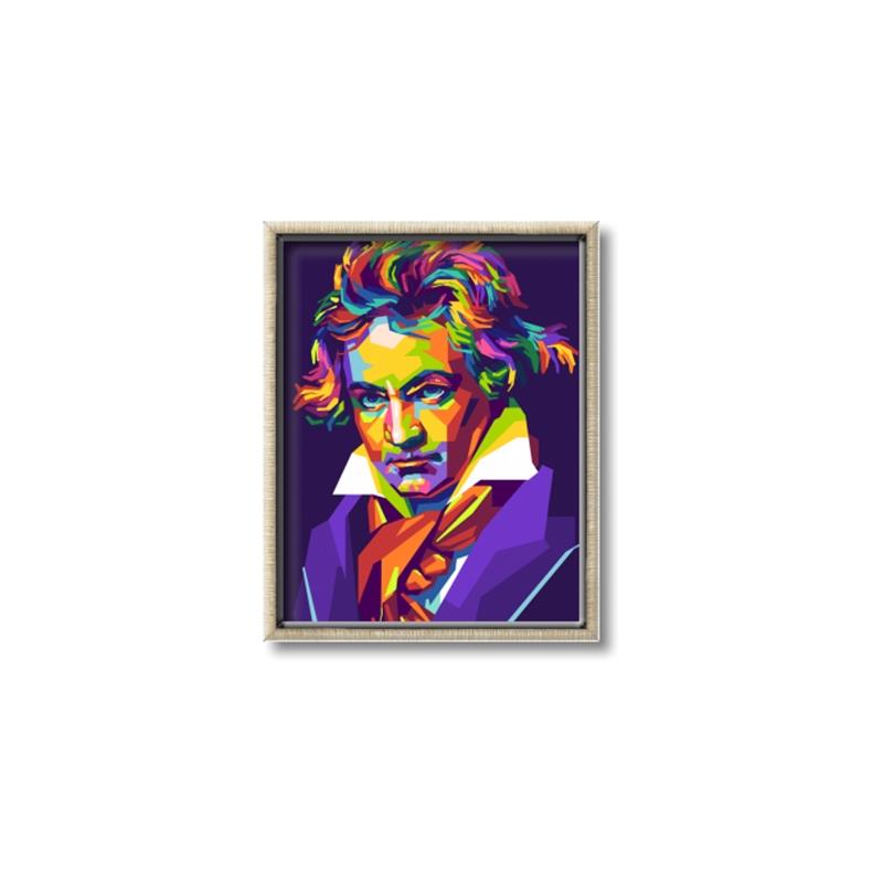 Picture of Ludwig Van Beethoven _GroupedProduct_Rectangle_Portrait_Canvas_Framed_