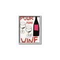 Picture of  Pour More Wine Typography Poster _GroupedProduct_Rectangle_Portrait_Canvas_Framed_