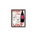 Picture of  Pour More Wine Typography Poster _GroupedProduct_Rectangle_Portrait_Canvas_Framed_