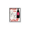 Picture of  Pour More Wine Typography Poster _GroupedProduct_Rectangle_Portrait_Canvas_Framed_