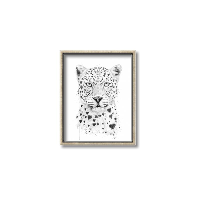 Picture of Lovely leopard _GroupedProduct_Rectangle_Portrait_Canvas_Framed_