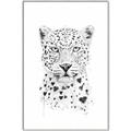 Picture of Lovely leopard _GroupedProduct_Rectangle_Portrait_Canvas_Framed_