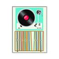 Picture of Vinyl Stack _GroupedProduct_Rectangle_Portrait_Canvas_Framed_
