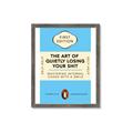 Picture of The Art of Shit Losing Typography Poster _GroupedProduct_Rectangle_Portrait_Framed_Matted_