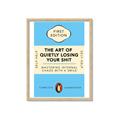 Picture of The Art of Shit Losing Typography Poster _GroupedProduct_Rectangle_Portrait_Framed_Matted_