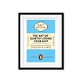 Picture of The Art of Shit Losing Typography Poster _GroupedProduct_Rectangle_Portrait_Framed_Matted_