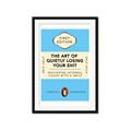 Picture of The Art of Shit Losing Typography Poster _GroupedProduct_Rectangle_Portrait_Framed_Matted_