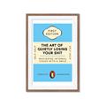 Picture of The Art of Shit Losing Typography Poster _GroupedProduct_Rectangle_Portrait_Framed_Matted_