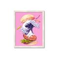 Picture of kanagawa burger _GroupedProduct_Rectangle_Portrait_Framed_Matted_