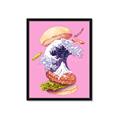 Picture of kanagawa burger _GroupedProduct_Rectangle_Portrait_Framed_Matted_