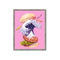 Picture of kanagawa burger _GroupedProduct_Rectangle_Portrait_Framed_Matted_