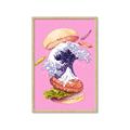 Picture of kanagawa burger _GroupedProduct_Rectangle_Portrait_Framed_Matted_