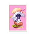 Picture of kanagawa burger _GroupedProduct_Rectangle_Portrait_Framed_Matted_