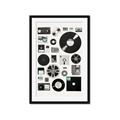 Picture of Retro Data _GroupedProduct_Rectangle_Portrait_Framed_Matted_