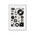 Picture of Retro Data _GroupedProduct_Rectangle_Portrait_Framed_Matted_