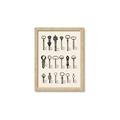Picture of Vintage Style USB Keys _GroupedProduct_Rectangle_Portrait_Framed_Matted_