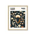 Picture of Flower Market Paris Poster _GroupedProduct_Rectangle_Portrait_Framed_Matted_