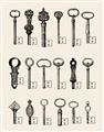 Picture of Vintage Style USB Keys _GroupedProduct_Rectangle_Portrait_Unframed_Print_Only_