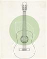 Picture of Guitar _GroupedProduct_Rectangle_Portrait_Unframed_Print_Only_