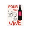 Picture of  Pour More Wine Typography Poster _GroupedProduct_Rectangle_Portrait_Unframed_Print_Only_