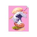 Picture of kanagawa burger _GroupedProduct_Rectangle_Portrait_Unframed_Print_Only_